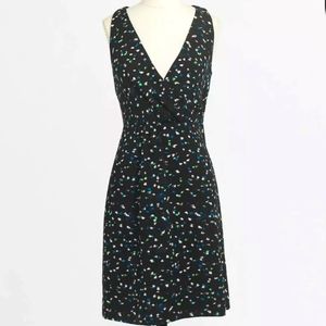 J Crew Wrap Dress Painted Dots Sz 14 C3871
